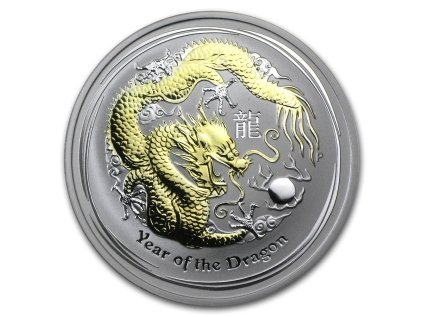 Stříbrná mince 1 oz Drak Lunární série II 2012