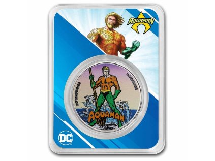 Stříbrná mince 1 oz Aquaman DC Comics 2022