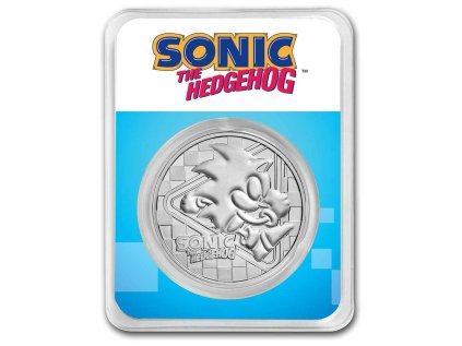 Stříbrná mince 1 oz SONIC The Hedgehog 30. Výročí SEGA 2022 BU TEP  Ježek Sonic