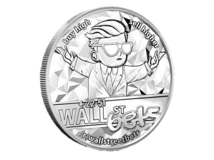 Stříbrná mince 1 oz Wall Street Bets 2021