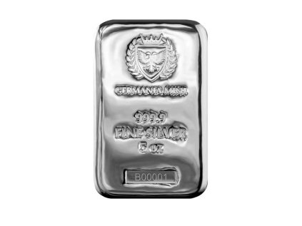 Stříbrný slitek 5 ozGermania Mint