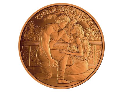 Měděná medaile 1 oz Tristan a Isolda- láska na věčnost 2023
