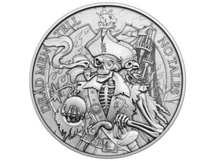 Stříbrná medaile 1 oz Dead Men Tell no Tales 2023  Mrtví muži nevyprávějí příběhy