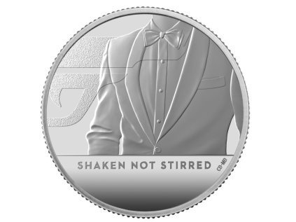 Stříbrná mince 1/2 oz Shaken Not Stirred James Bond 2020 Proof