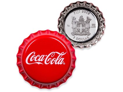 Stříbrná mince 6 g Víčko od láhve Coca-Cola 2018 Proof