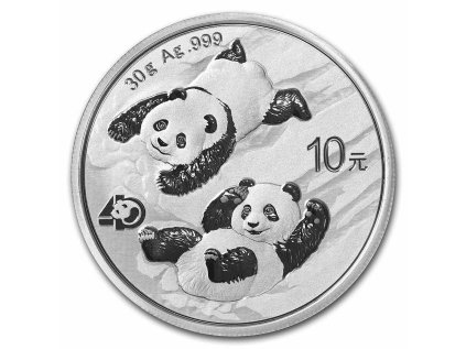Stříbrná mince 30 g China Panda 2022 BU  30 g China Panda 2022
