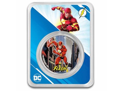 Stříbrná mince 1 oz DC Comics Flash 2023 Kolorovaná TEP