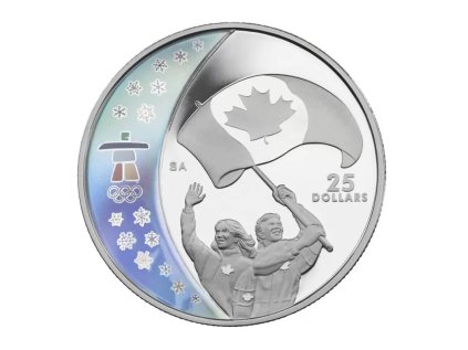 Stříbrná mince 1 oz Atletika Vancouver Zimní olympijské hry 2007 Holografická