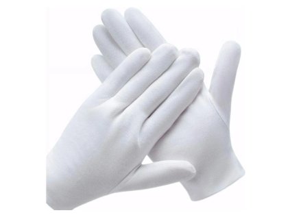 Rukavice bílé jemné