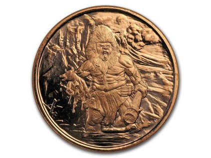 Měděná medaile 1 oz Frost Giant Nordic Creatures