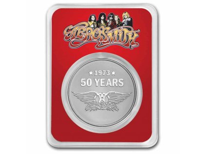 Stříbrná mince 1 oz Aerosmith 50th Anniversary 2023 BU TEP  50. výročí Aerosmith
