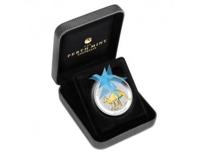 Stříbrná mince Kangaroo zlacená 1 oz 2019