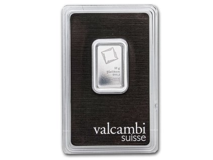 Platinový slitek 10 g Valcambi