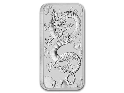 2019 australia 1 oz silver rectangular dragon bu 185637 rev