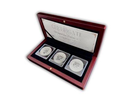 Královská sada 3 x 1 oz Britannia 2023 BU