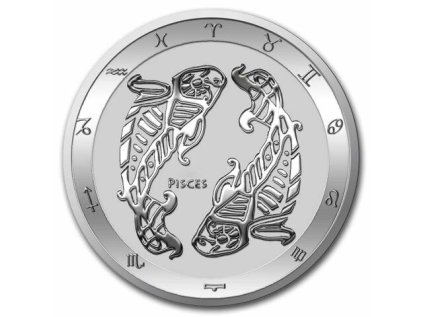 Stříbrná mince 1 oz Ryby Zodiac Limitovaná edice