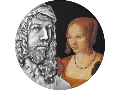 Stříbrná mince 2 oz Albrecht Durer Worlds Greatest Artists 2021