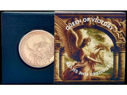 Stříbrná mince 1 oz Queens Virtues Victory 2021 Pozlacená Limitovaná edice