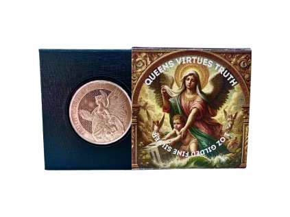 Stříbrná mince 1 oz Queens Virtues Truth 2022 Pozlacená Limitovaná edice