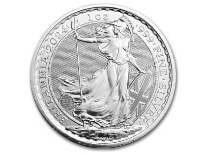 Stříbrná mince 1 oz Britannia 2024 Král Karel III.