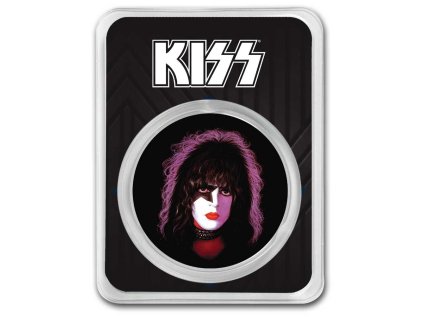 Stříbrná medaile 1 oz KISS Starchild Kolorovaná TEP  KISS Paul Stanley