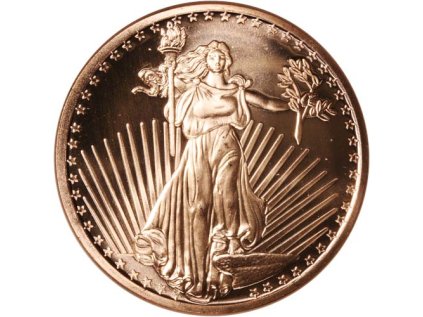Měděná mince 1 oz Saint-Gaudens