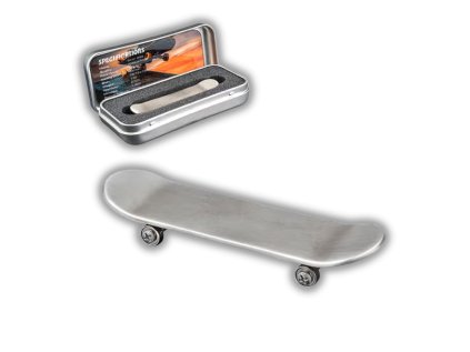 Stříbrný Skateboard 1 oz 3D Model 2023