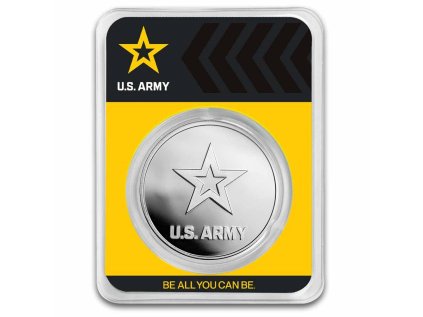 1 oz silver round u s army logo new in tep 286207 slab
