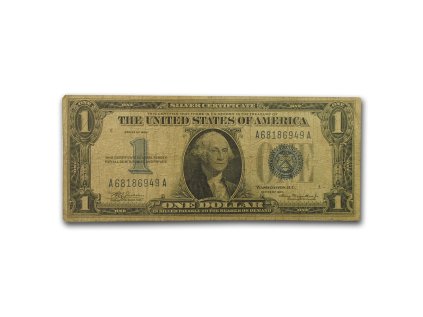 1934 1 00 silver certificate vg fr1606 15029 Slab