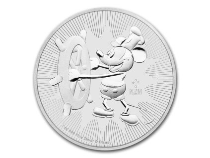 Stříbrná mince Disney Parník Willie 1 oz 2017