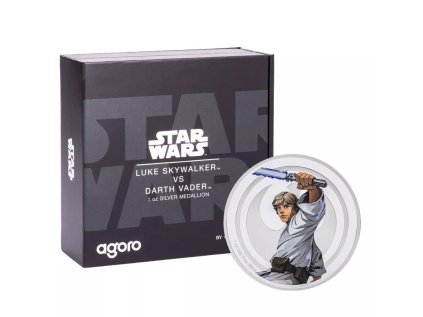 Stříbrný slitek 1oz Star Wars™ – Luke Skywalker™ vs Darth Vader 2024
