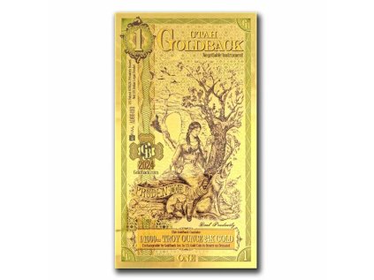 1 utah goldback aurum gold foil note 24k 204989 obv