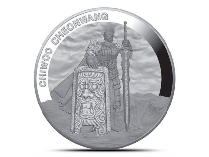 PID2387007 1 OZ SILVER 2019 PROOF SOUTH KOREAN CHIWOO CHEONWANG MEDAL WITH BOX COA KOMSCO 023