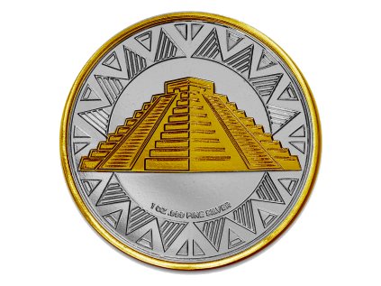 1 oz silver round aztec 252138 rev