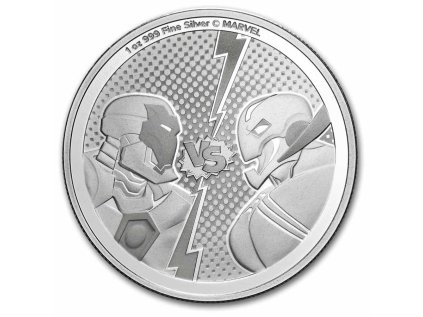2025 niue 1 oz silver 2 marvel iron man vs ultron 305867 slab