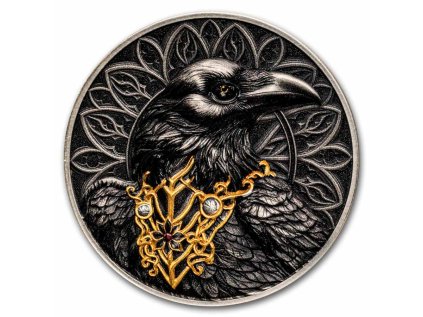 2025 cameroon 1 oz silver creatures of nocturne the raven 314939 slab (1)