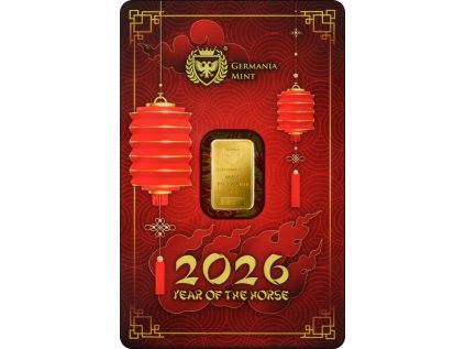 germania mint 1g au9999 minted bar chinese year of the horse