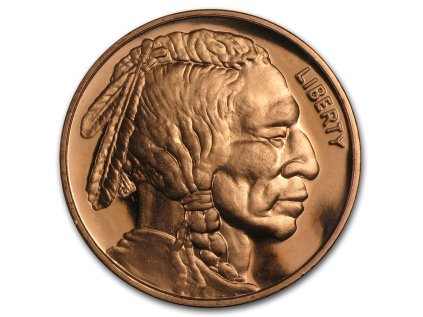 1 oz copper round indian head 87339 Slab