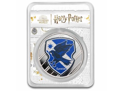 harry potter 1 oz silver houses ravenclaw colorized with tep 296166 slab