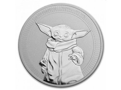 Stříbrná mince 1 oz Star Wars Baby Yoda 2021
