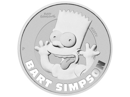 Stříbrná mince 1 oz Bart Simpson 2022 BU