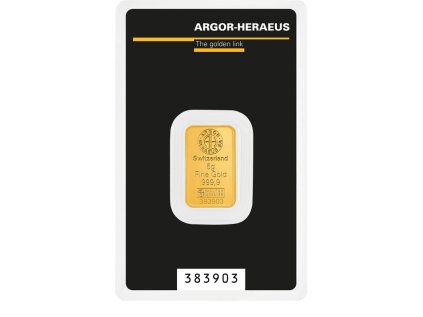 gold bar au9999 heraeus argor heraeus 5g