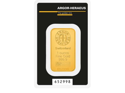 Zlatý slitek 10 g Argor Heraeus Kinebar