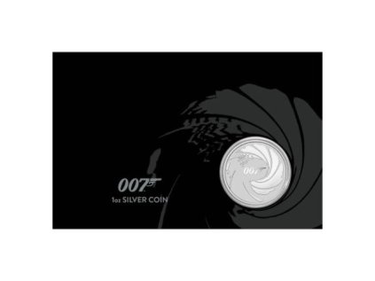 Stříbrná mince James Bond 007 v kartě 1 oz 2020
