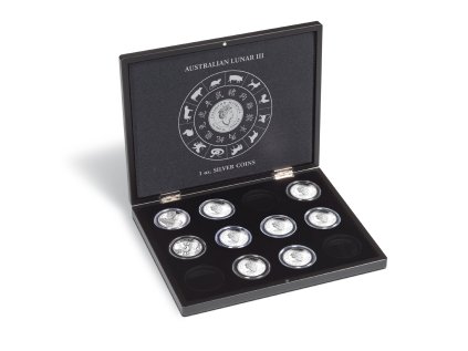 Box na mince Volterra pro 12 stříbrných mincí 1 oz Lunární série III. 364640