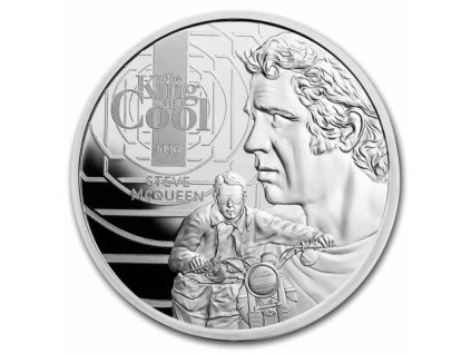 Stříbrná mince 1 oz Steve Mcqueen The King of Cool 2021
