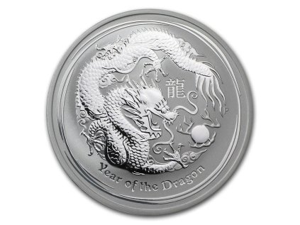 Stříbrná mince 1 oz Drak Lunární série II 2012