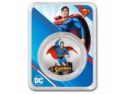 Stříbrná mince 1 oz DC Comics Superman 2023 Kolorovaná Tep