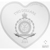 Stříbrná mince 1 oz Disney Mickey & Minnie 2023 Kolorovaná  Disney Mickey Mouse a Minnie srdíčko