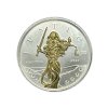 Stříbrná mince 1 oz Lady Justice Pozlacená Limitovaná edice